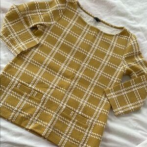 Plaid Mustard Sweater